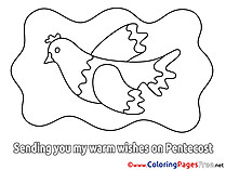 Religion Children Pentecost Colouring Page