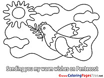 Sun Coloring Pages Pentecost