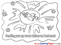 Sun Pentecost free Coloring Pages