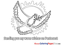 Sun printable Pentecost Coloring Sheets