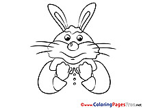 Hare Coloring Sheets Prayer free