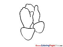 Prayer Coloring Pages free Hands