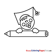 Baby for free School Coloring Pages download