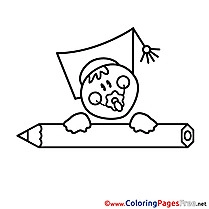 Baby for free School Coloring Pages download