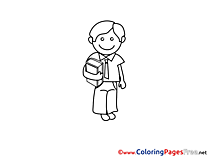 Boy free Colouring Page School download