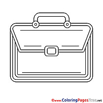 Briefcase for free Coloring Pages download