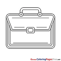 Briefcase for free Coloring Pages download