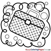 Briefcase printable Coloring Sheets download