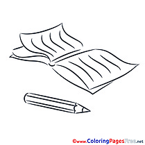 Diary Education School printable Coloring Pages for free