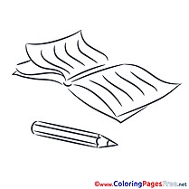 Diary Education School printable Coloring Pages for free