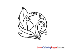 Earth free printable Coloring Sheets