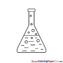 Flask Colouring Sheet Chemistry download free