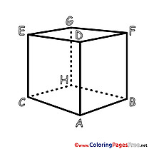 Geometry Cube free printable Coloring Sheets