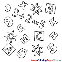 Math Kids download Coloring Pages