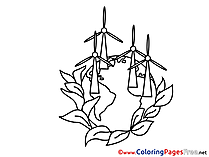 Mills for Children free School Coloring Pages