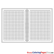 Notebook Children download Colouring Page
