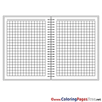 Notebook Children download Colouring Page