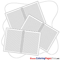 Notepads Children download Colouring Page