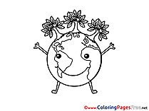 Planet Colouring Sheet download free