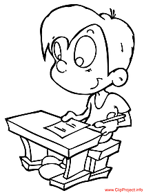 Pupil coloring page free