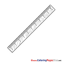 Ruler for Kids printable School Colouring Page