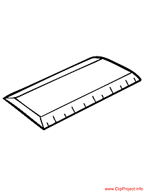 Ruler image coloring page for school