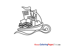 Ship Knowledge for free Coloring Pages download