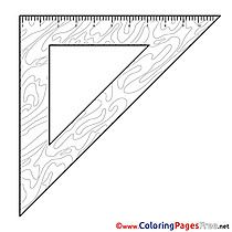 Triangle Children download Colouring Page