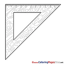 Triangle Children download Colouring Page