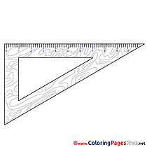 Triangle Coloring Pages School for free