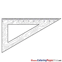 Triangle Coloring Pages School for free