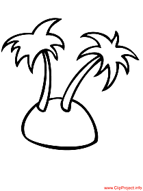 Palms coloring sheet free