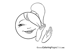Applause Smiles Coloring Pages free