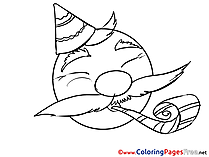 Celebration Kids Smiles Coloring Pages