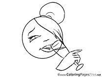 Champagne Colouring Sheet download Smiles