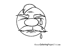 Cry printable Smiles Coloring Sheets