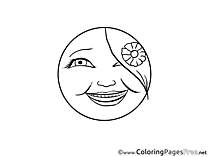 Emotion free Colouring Page Smiles