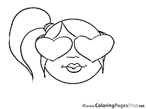 Love Smiles free Coloring Pages