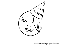 Party download Smiles Coloring Pages