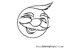 Wink for Kids Smiles Colouring Page