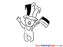 Baby Fan Coloring Pages Soccer for free