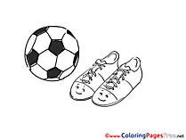 Boots Coloring Sheets Soccer free