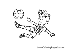 Child Ball download Soccer Coloring Pages