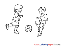 Competition Football Soccer Colouring Sheet free