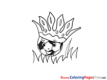 Crown Ball Soccer free Coloring Pages