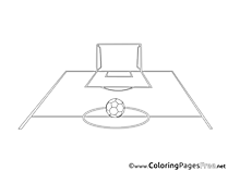 Field Ball Game Kids Soccer Coloring Pages