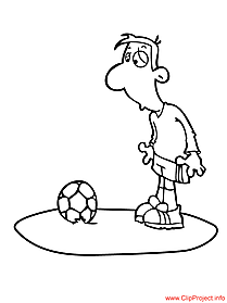 Football player coloring page free