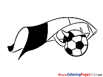 Football Viking Flag Soccer Coloring Pages free