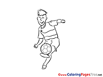 Forward Kids Soccer Coloring Pages