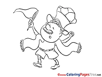 Free Soccer Old Man Fan Coloring Sheets